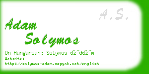 adam solymos business card